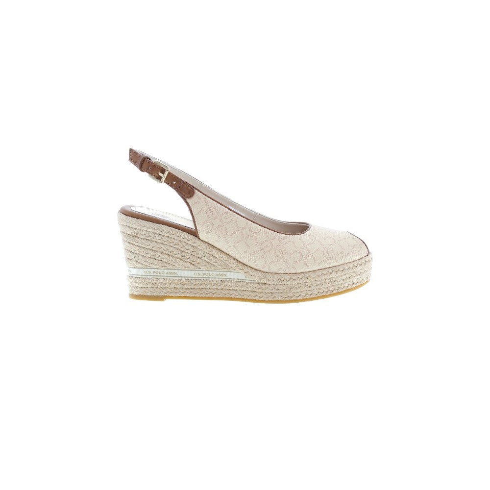 CALZATURE SCARPE CON TACCO U.S. POLO ASSN ALYSSA015W 3Y1 BEI CUO01